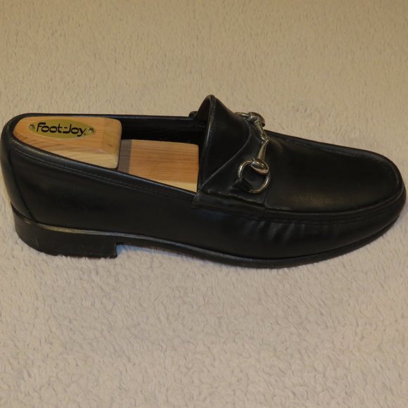 Gucci Tom Ford Era Black Calf Leather Horse Bit Loafers 8D main image 5